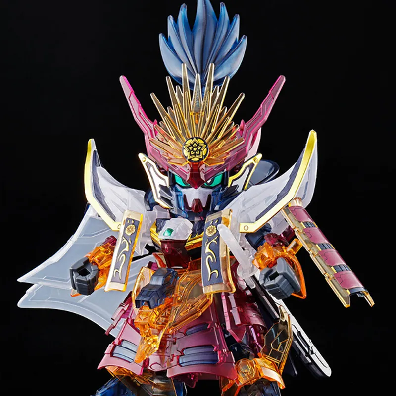 BANDAI SD World Heroes Goku/Oda Nobunaga/Sheriff Set Multicolor Transparent Model Kits 10cm-3