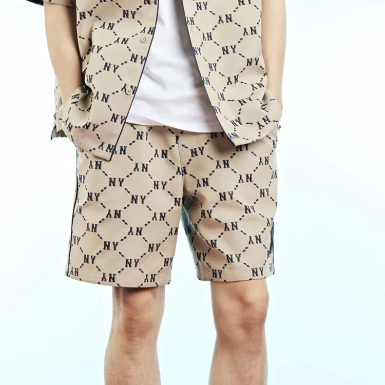MLB SS22 Fitted Shorts Unisex Beige-4