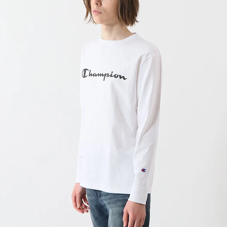 Champion Straight Long Sleeved T Shirt Japan Version Unisex-1