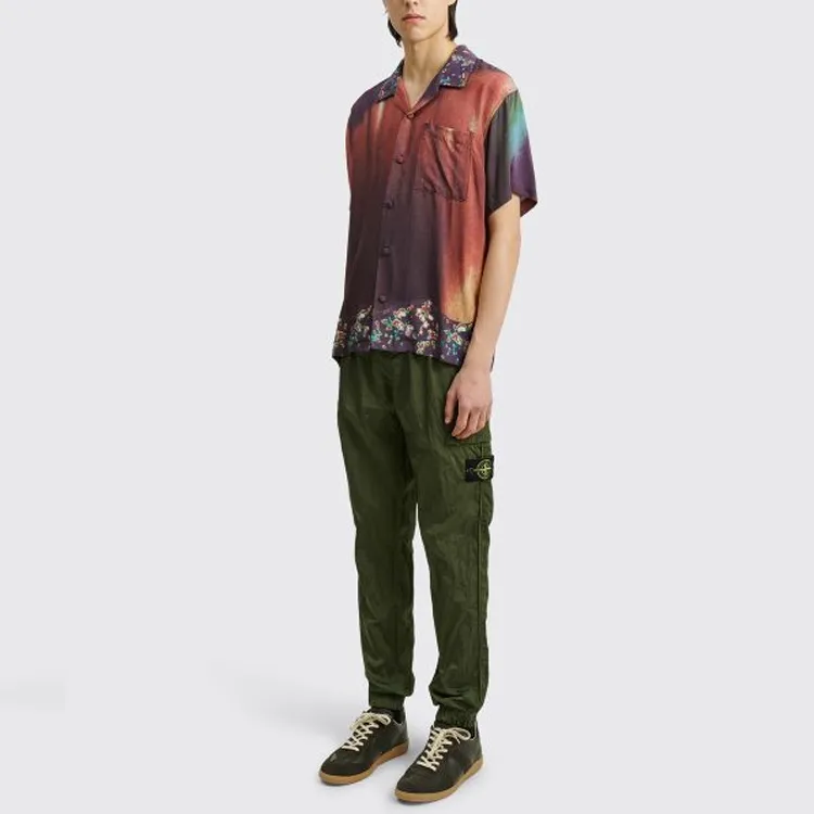 STONE ISLAND Fall Knitted Sports Pants Men's Olive-1