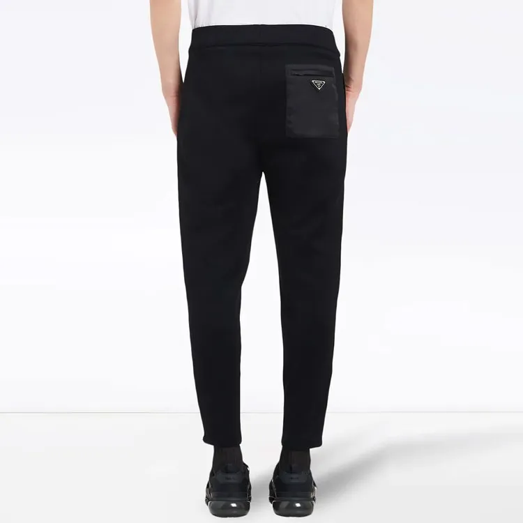 PRADA Knitted Sweatpants Men Black-3
