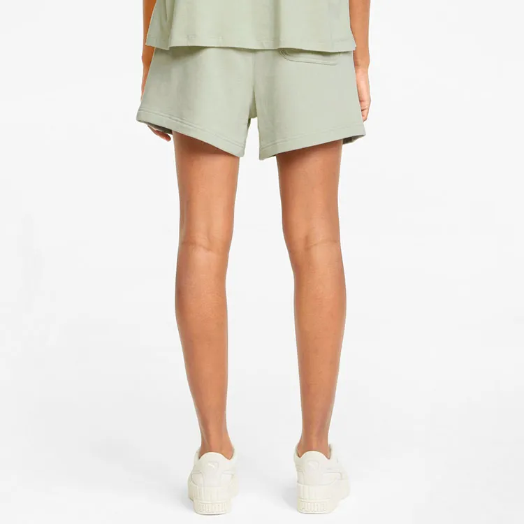 PUMA Downtown Casual Shorts Women's Moss Green-4
