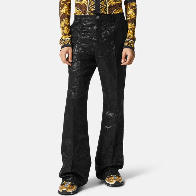 Fendi Fendace Flared Jacquard Pants-1