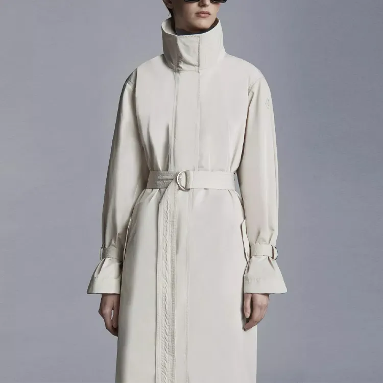 Moncler SS22 Trench Coats Women's White-3
