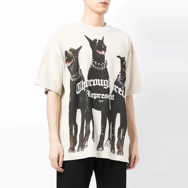 REPRESENT Men's Thoroughbred T-Shirt Vintage White-1