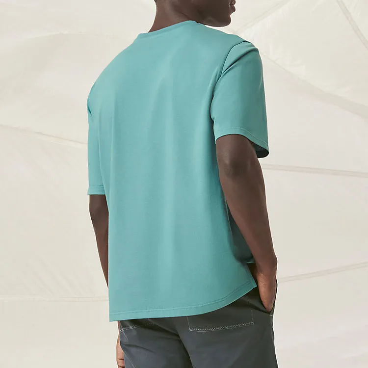 HERMES SS22 T Shirt Men's Porcelain Blue-2