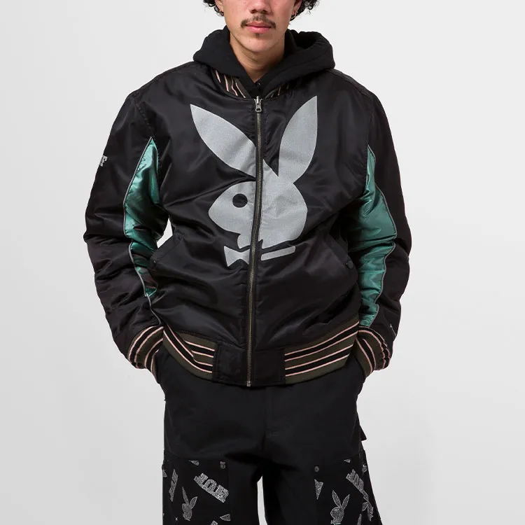 Playboy X HUF Ss22 X Playboy Jackets Men Green-7
