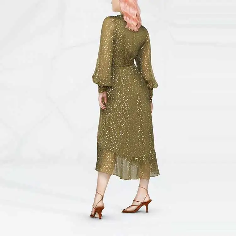 Zimmermann Long-Sleeved Dresses Women's Green-3