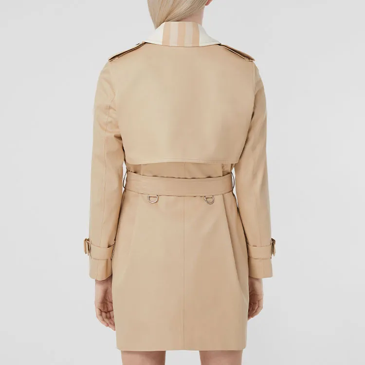 Burberry SS22 Trench Coat Women's Soft Yellow Brown-4