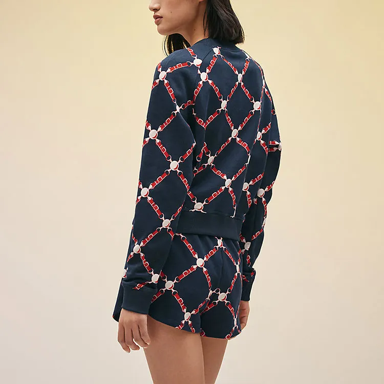 HERMES Sweatshirts Women's Deep Sea Blue-2