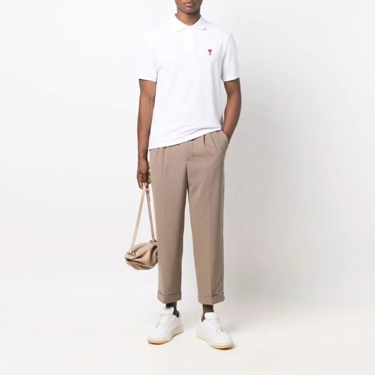 AMIPARIS Polo Shirts Unisex White-1