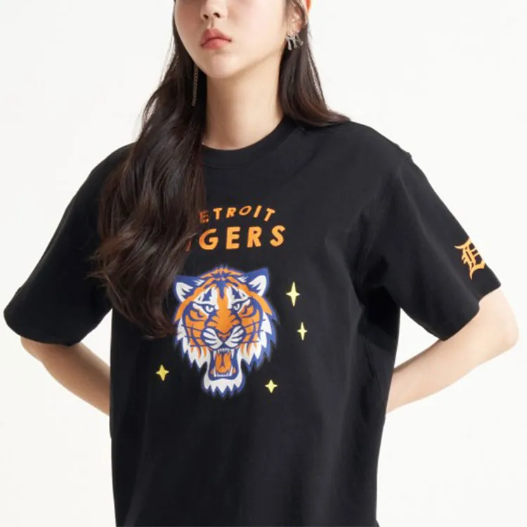 MLB Drop Shoulder Sleeve T Shirt Unisex Black-2