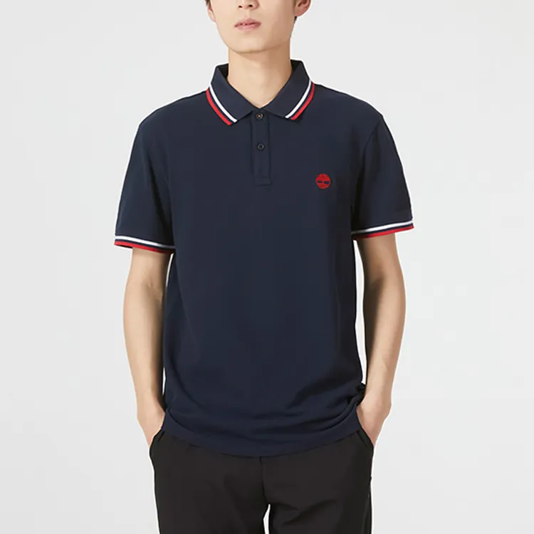 Timberland SS22 Polo Shirt Men's Dark Sapphire-4