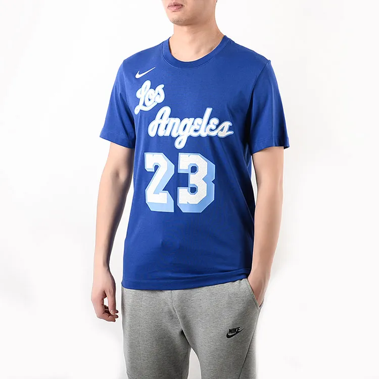 Nike T Shirts Men Rush Blue-3