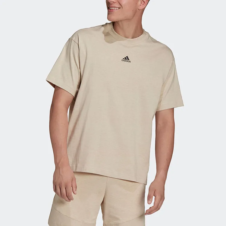 Adidas Drop Shoulder Sleeve T-Shirt Unisex Khaki-2