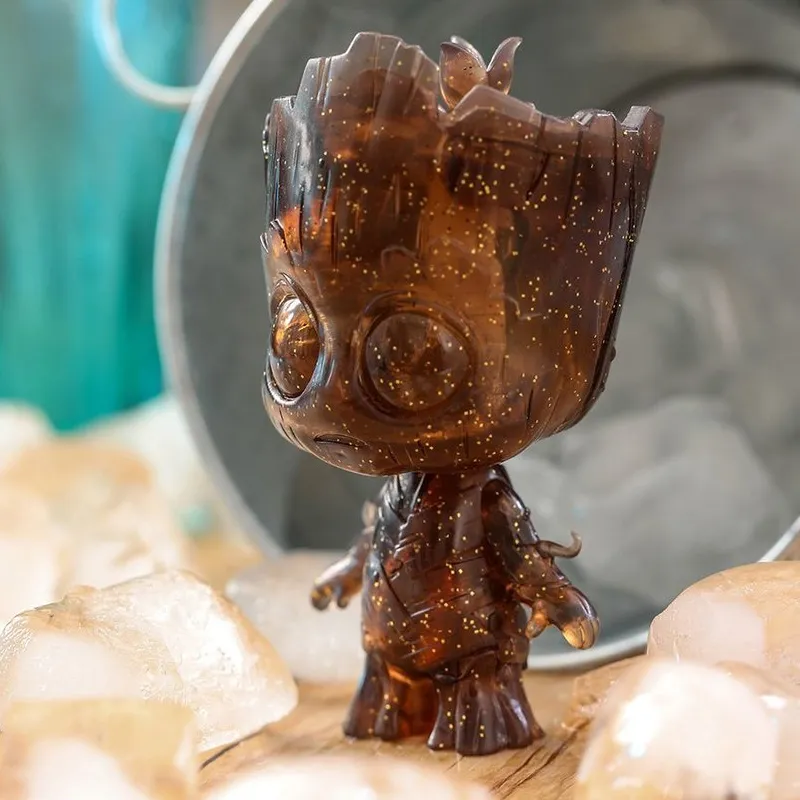Hot Toys Groot Cosb456 Guardians Of The Galaxy 2 Brown Transparent Chibi Figures 10cm-1