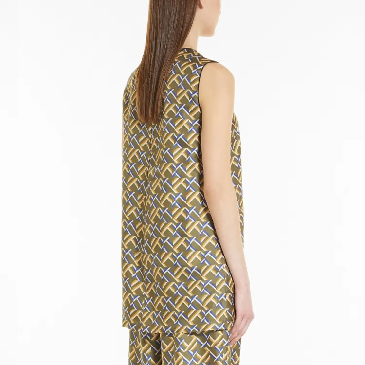 MaxMara Sleeveless Dress Women's Brown-2