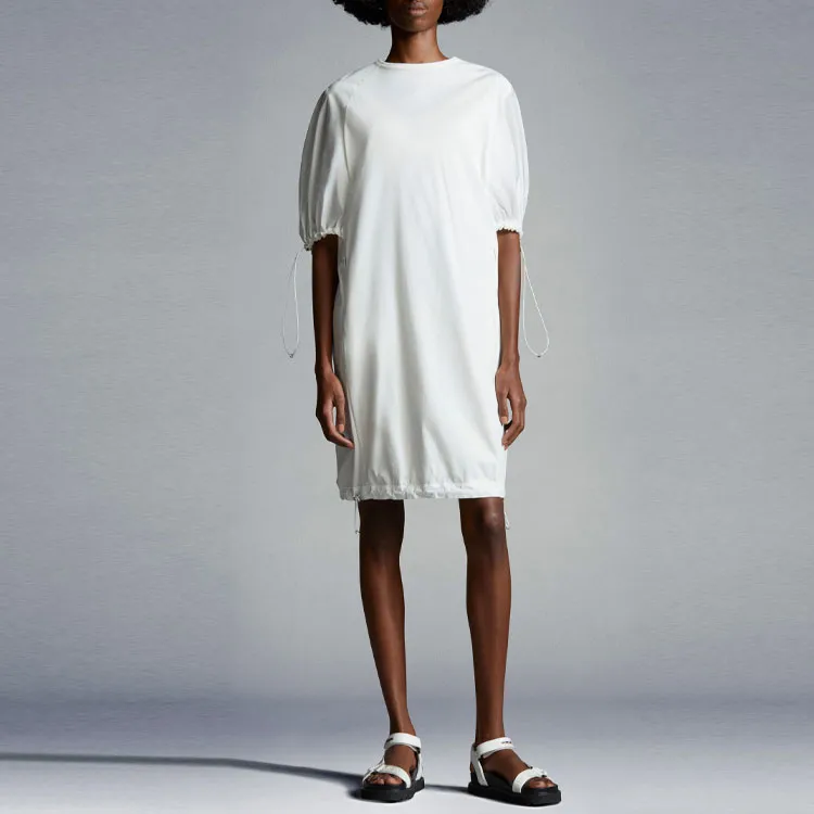 Moncler SS22 Short Sleeved Dresses Women's White-1