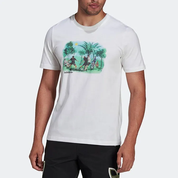 Adidas Originals T Shirts Men White-1