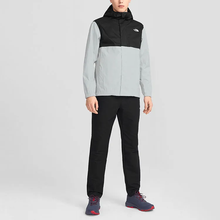 THE NORTH FACE City Outdoor Collection Water Resistant Windproof Breathable Windbreaker Jacket Men's Black Gray-4