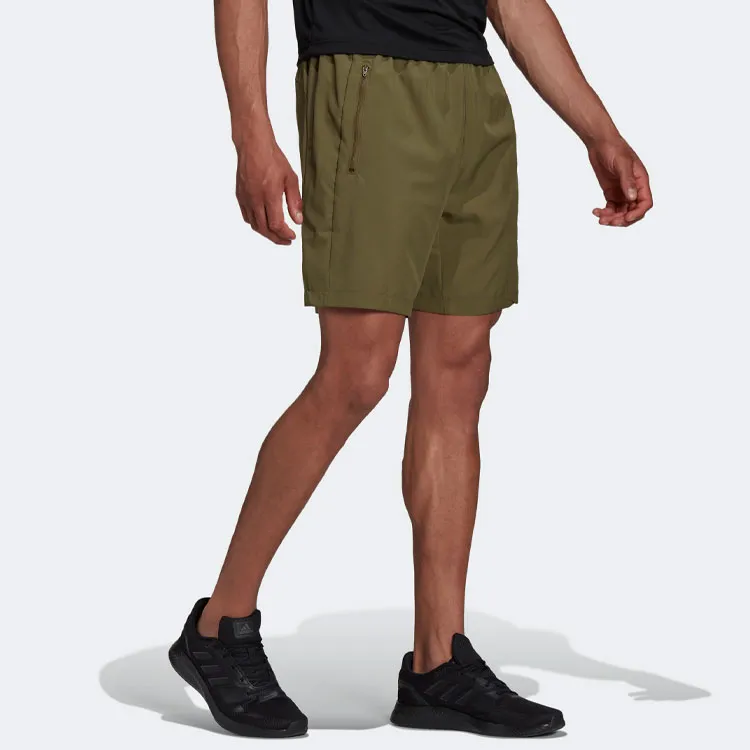Adidas Casual Shorts Men Dark Olive Green-3