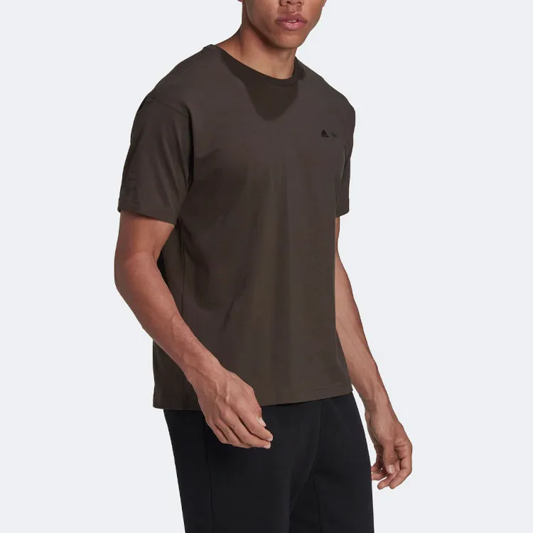 Adidas T Shirts Men Olive Green-5