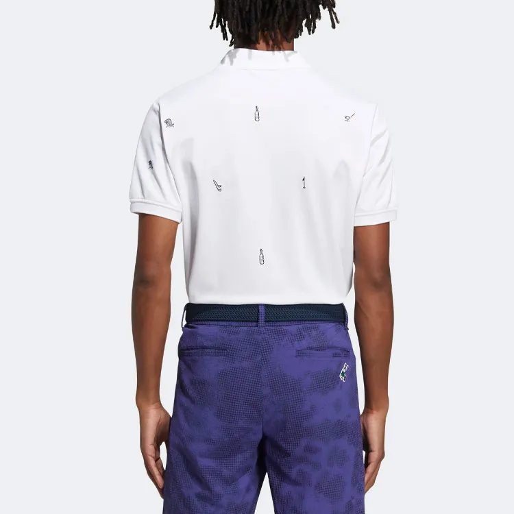 Adidas Polo Shirts Men White-3
