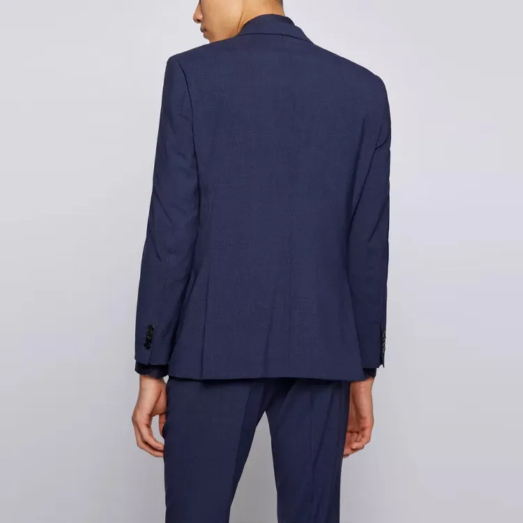 Boss Plaid check Three piece Suit-3