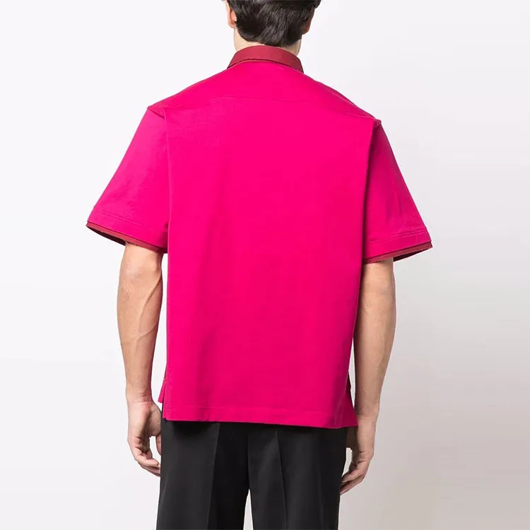 Sacai Polo Shirts Men Pink-3