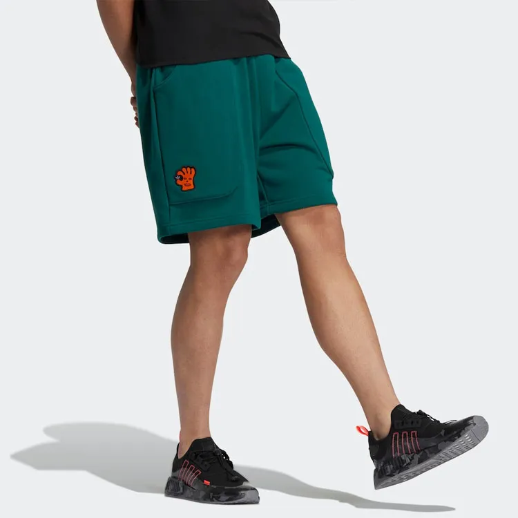 Adidas Originals Micro Mark Casual Shorts Men's Forest Green-2
