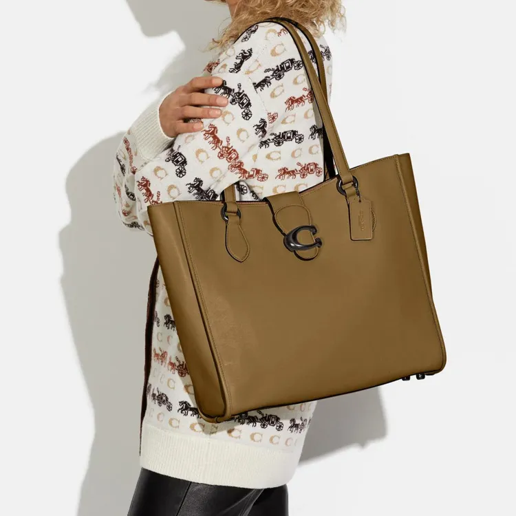 COACH Theo Tote Shoulder Bags-4