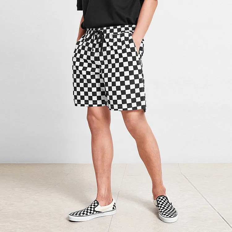 Vans Casual Shorts Men Black/White-4