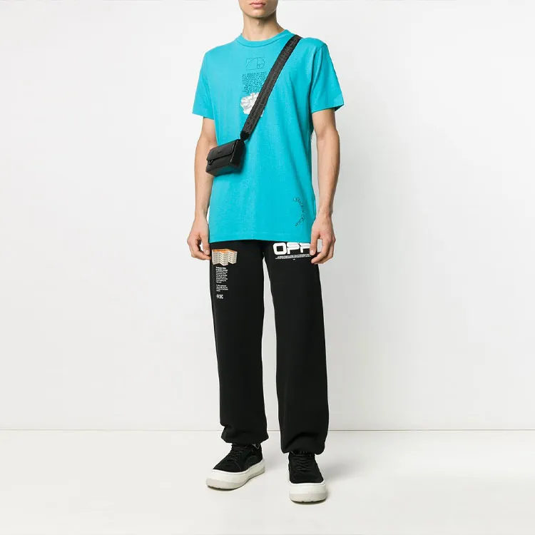 OFF WHITE Ss20 T Shirts Men Blue-2