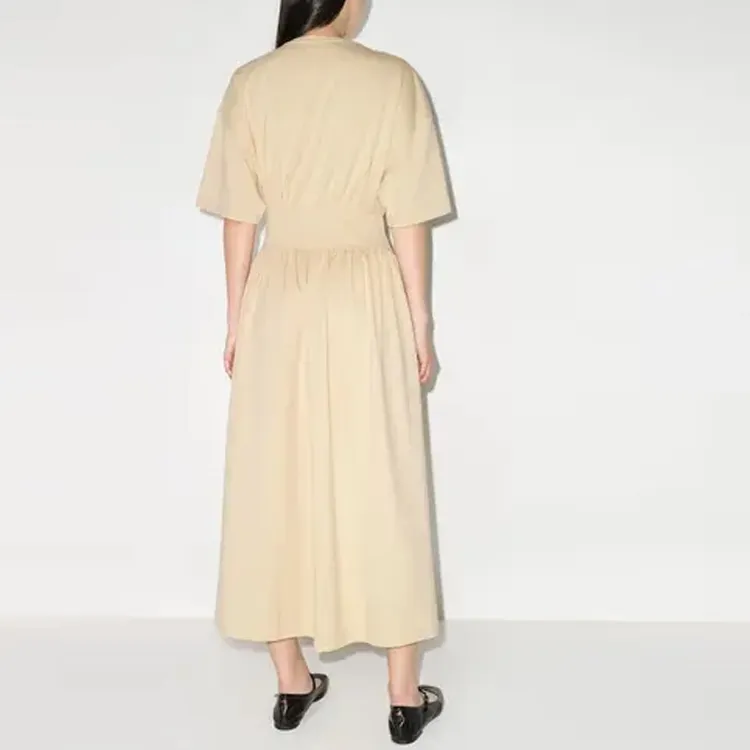 TOTEME Short-Sleeved Dresses Women's Light Beige-1
