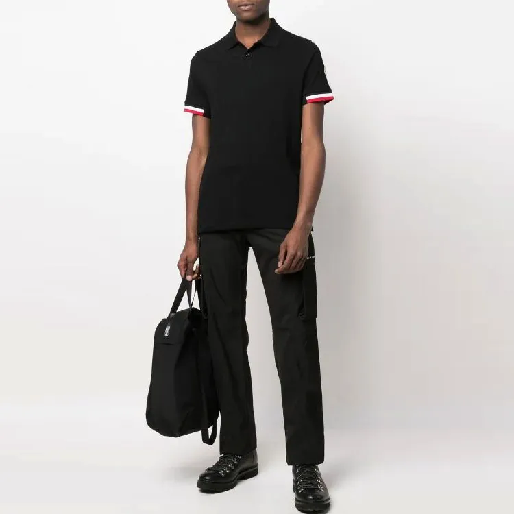 Moncler SS22 Polo Shirts Men Black-3