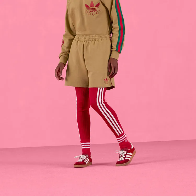 GUCCI X Adidas Cotton Jersey Shorts-3