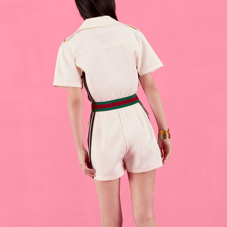 GUCCI X Adidas Short Jumpsuit White