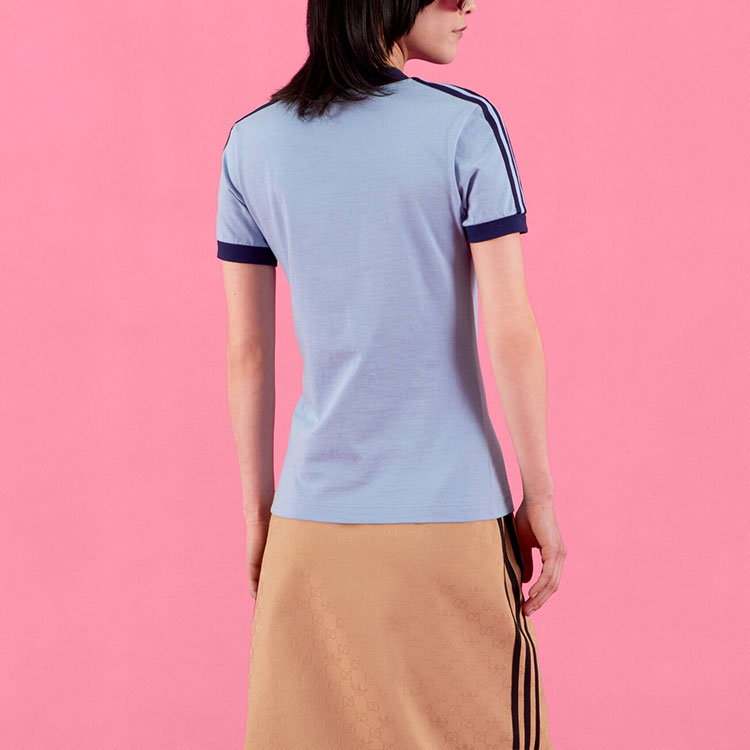 Gucci x adidas V-Neck T-Shirt Green - SS22 - US
