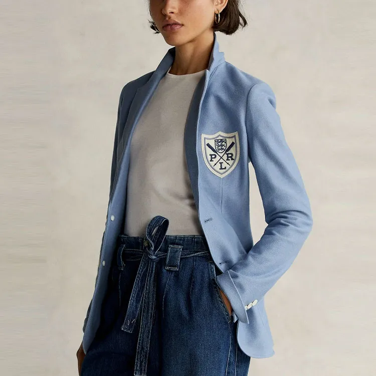 Polo Ralph Lauren SS22 Business Suit Coat Women's Blue-2