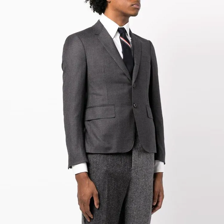 THOM BROWNE Super 120s Single breasted Blazer-3
