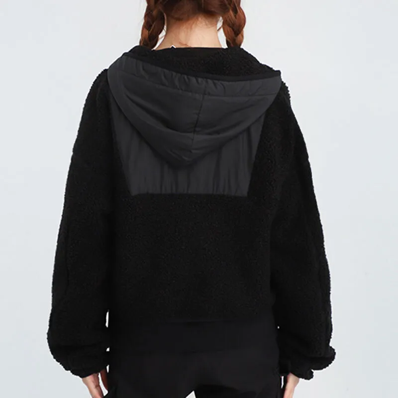 Converse Velvet Jackets Women's Black-3