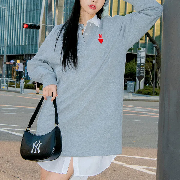 MLB Long Sleeved Dresses Women's Gray-2