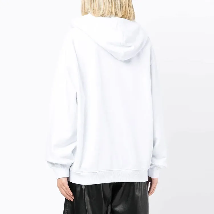 OFF WHITE Logo Design Hoodie White-3