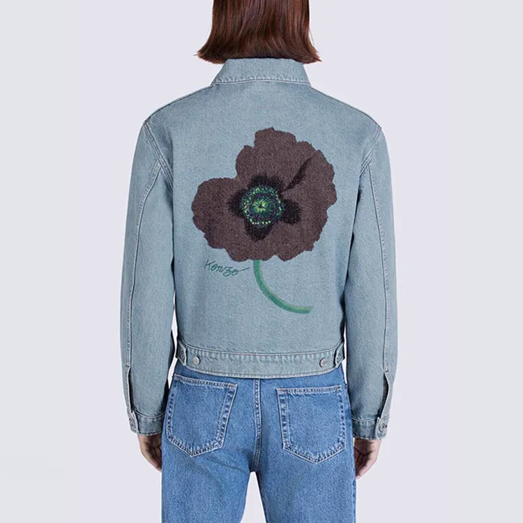 KENZO Floral print Trucker Jacket-5
