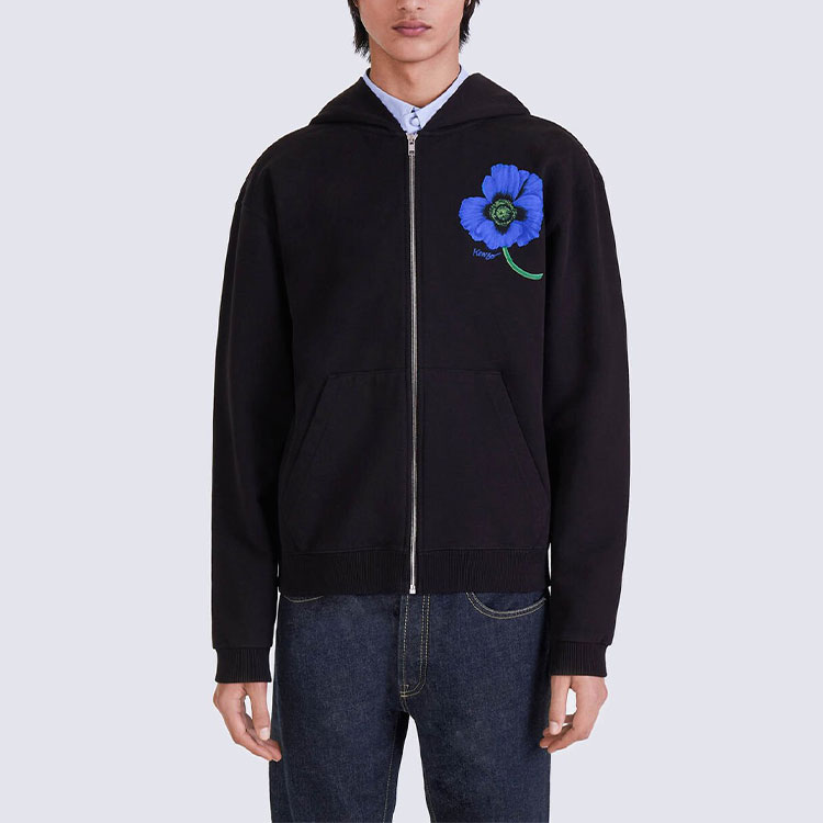 トップス KENZO Poppy Nigo Back Print Sweatshirt KENZO X Nigo 'KENZO Poppy' Graphic-print Hoodie - POIZON