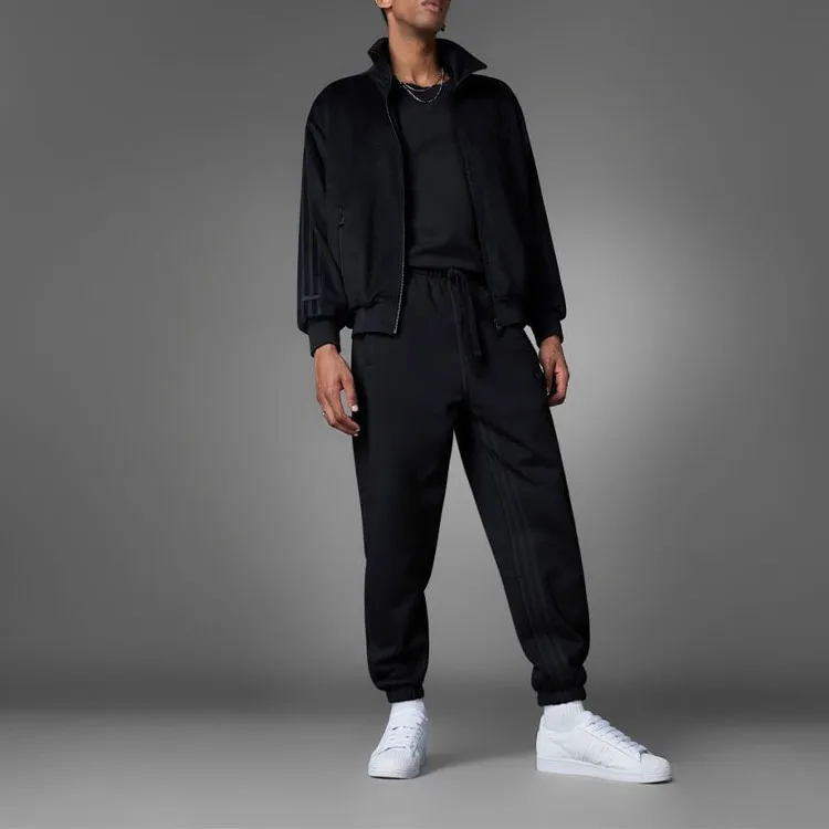 Adidas Originals Blue Version Collection Knitted Sweatpants Men's Black-4