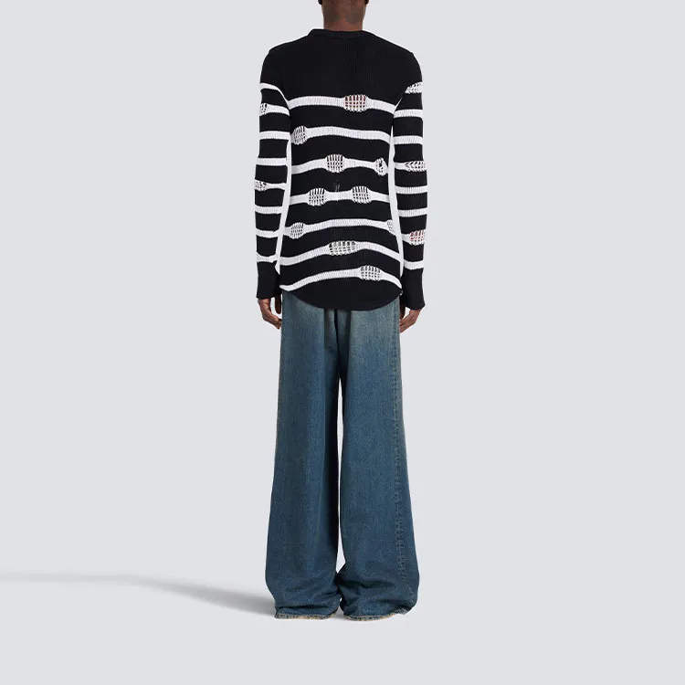 BALMAIN Sweaters Men Black & White-2