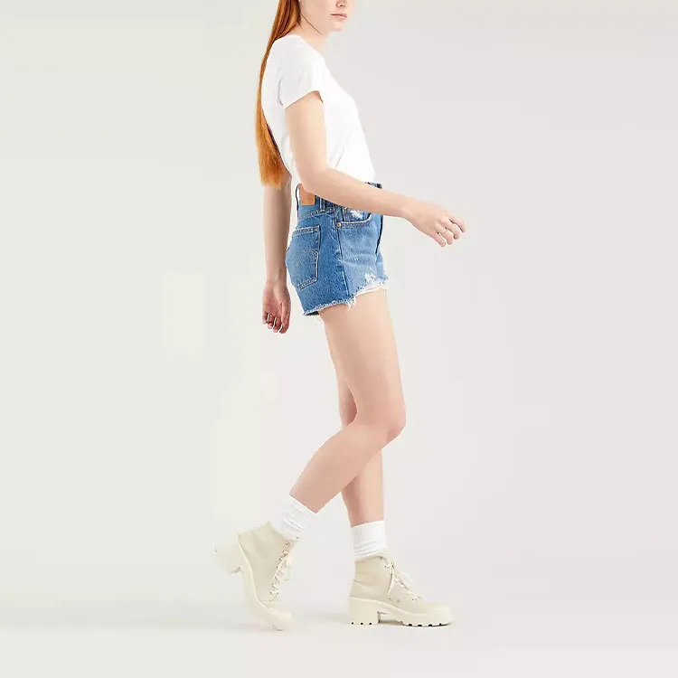 Levis Distressed Jean Shorts-4