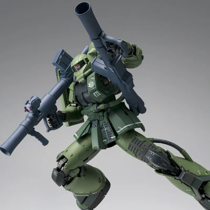 BANDAI 1 100 Zaku G.F.F.M.C. Mobile Suit Gundam Kukuru Duan's Island Duan's Custom Zaku Assembled Models 18cm-3