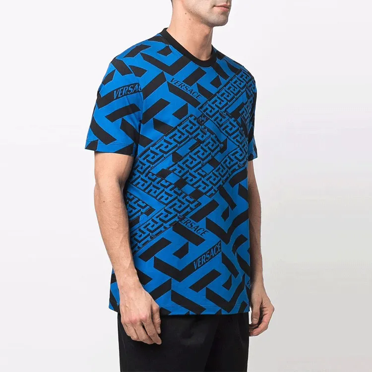 VERSACE T Shirt Men's Sapphire Blue-3